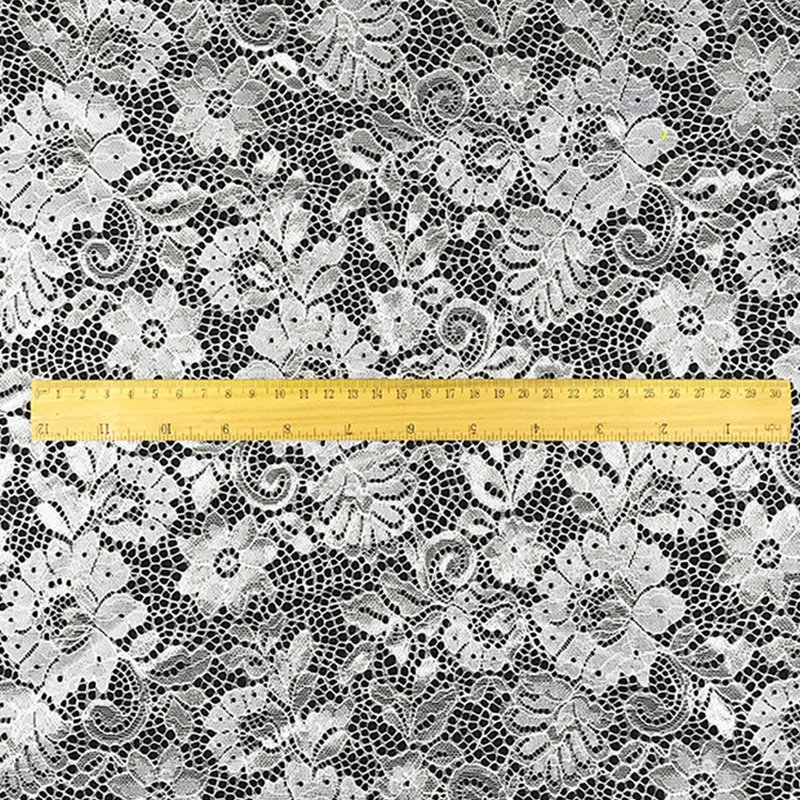 Floral Nylon Warp Knit Lace Fabric for Women's Wear Wholesale Supplier 11